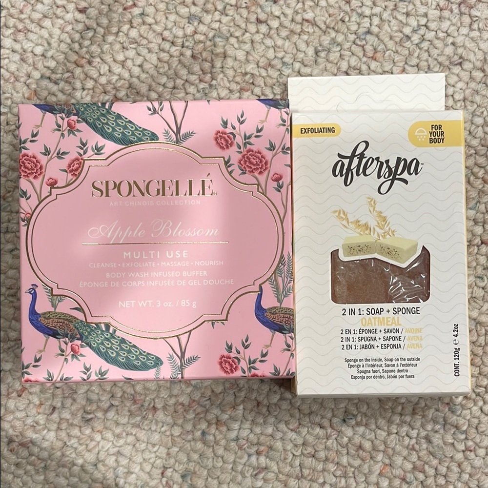 Spongelle Apple Blossom and Afterspa Exfoliating Set